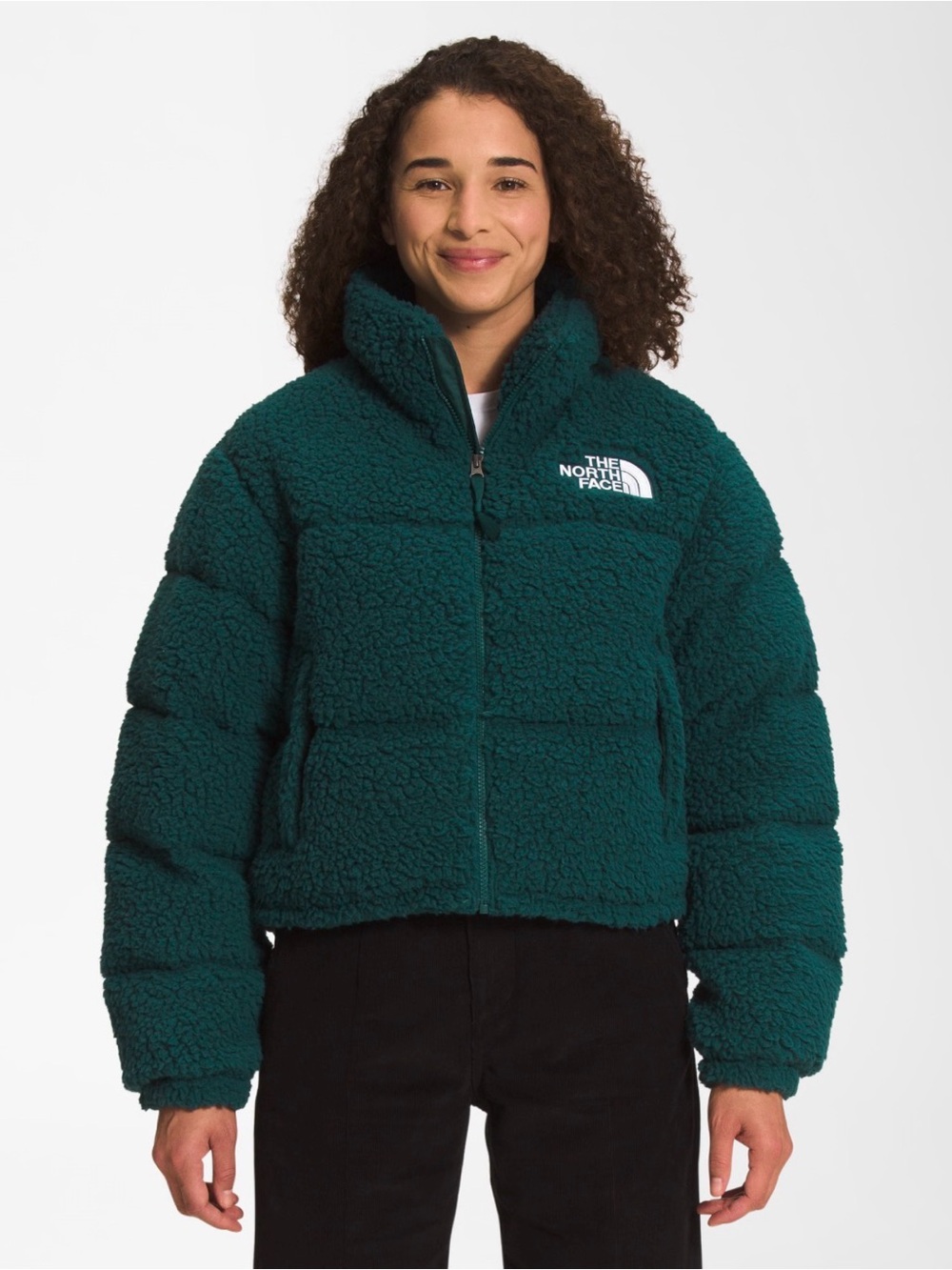 The North Face High Pile Nuptse Jacket Ponderosa Green